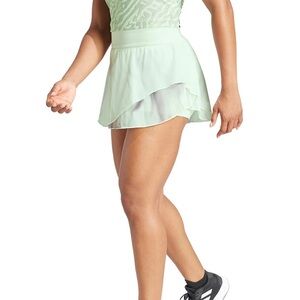 ADDIDAS TENNIS|GOLF AEROREADY PRO PRINT SKIRT | S MED | Crystal Jade